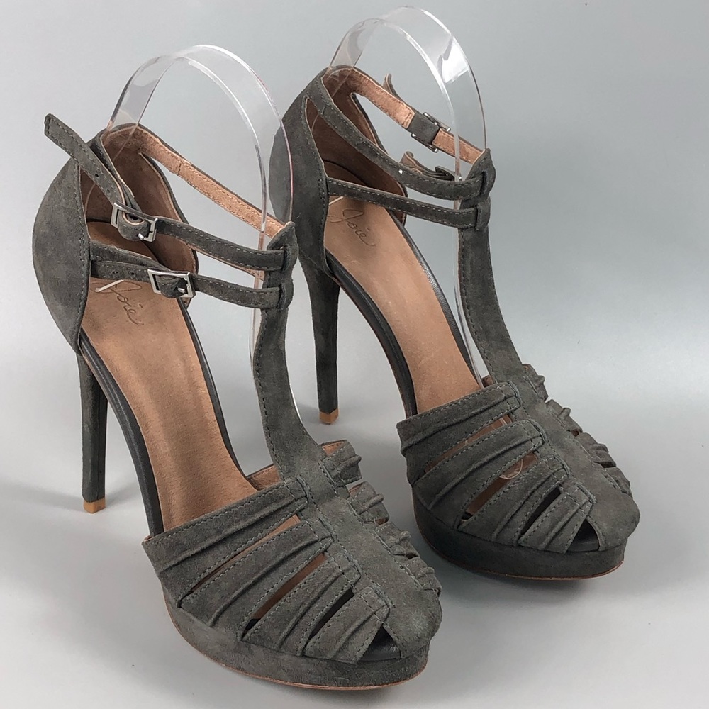 Joie Rexanne Women’s Gray Platform Heels Size 8.5